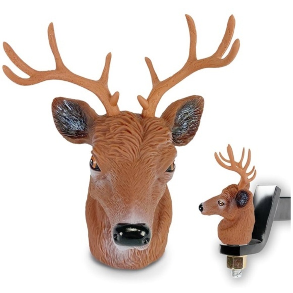 Deer Antler Hitch Cover - Brown